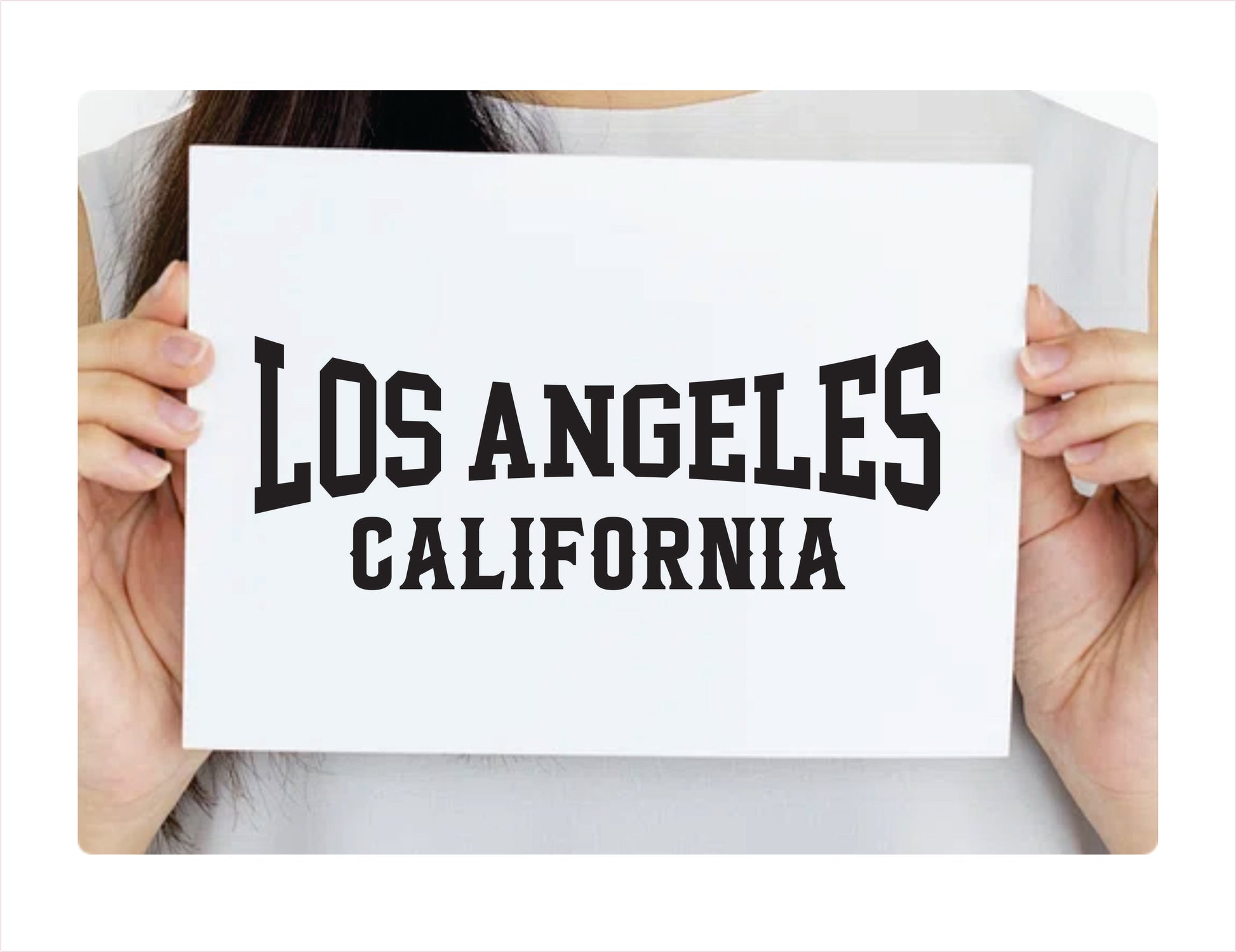 Los Angeles California black Decal Sticker