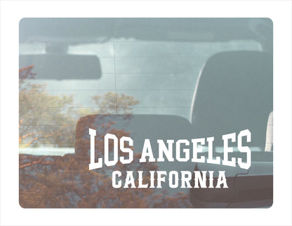 Los Angeles California white Decal Sticker