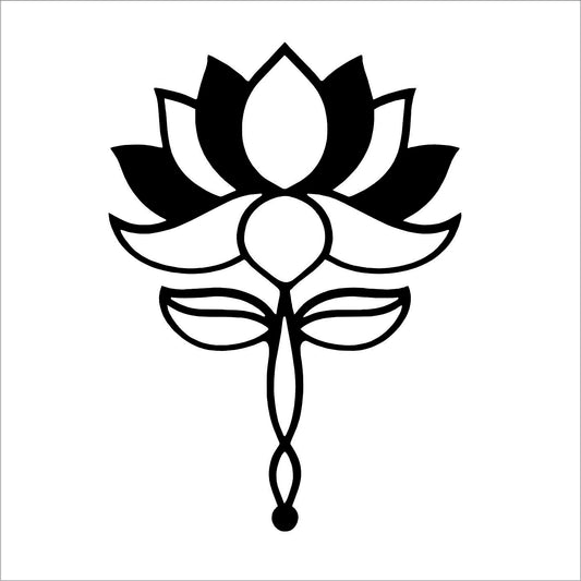 Lotus Flower Vinyl Decal Sticker