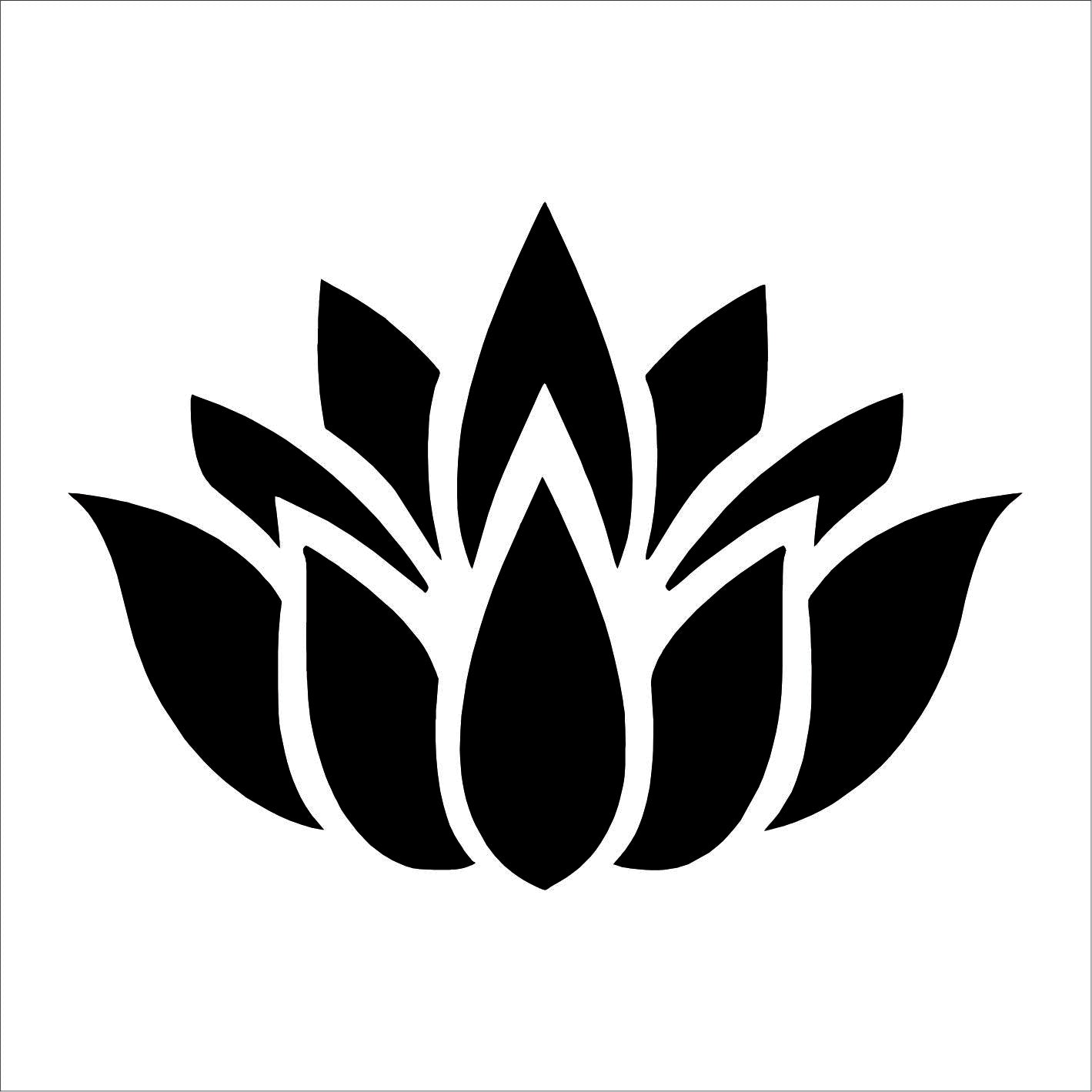 Flower Lotus Rose Vinyl Decal Sticker