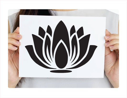 Flower New Lotus Vinyl Decal Sticker  FREE shipping