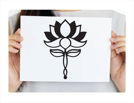Lotus Flower Vinyl Decal Sticker  FREE shipping