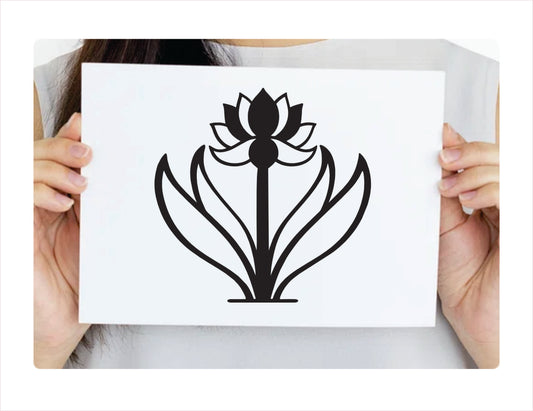 Lotus Daisy Vinyl Decal Sticker  FREE shipping
