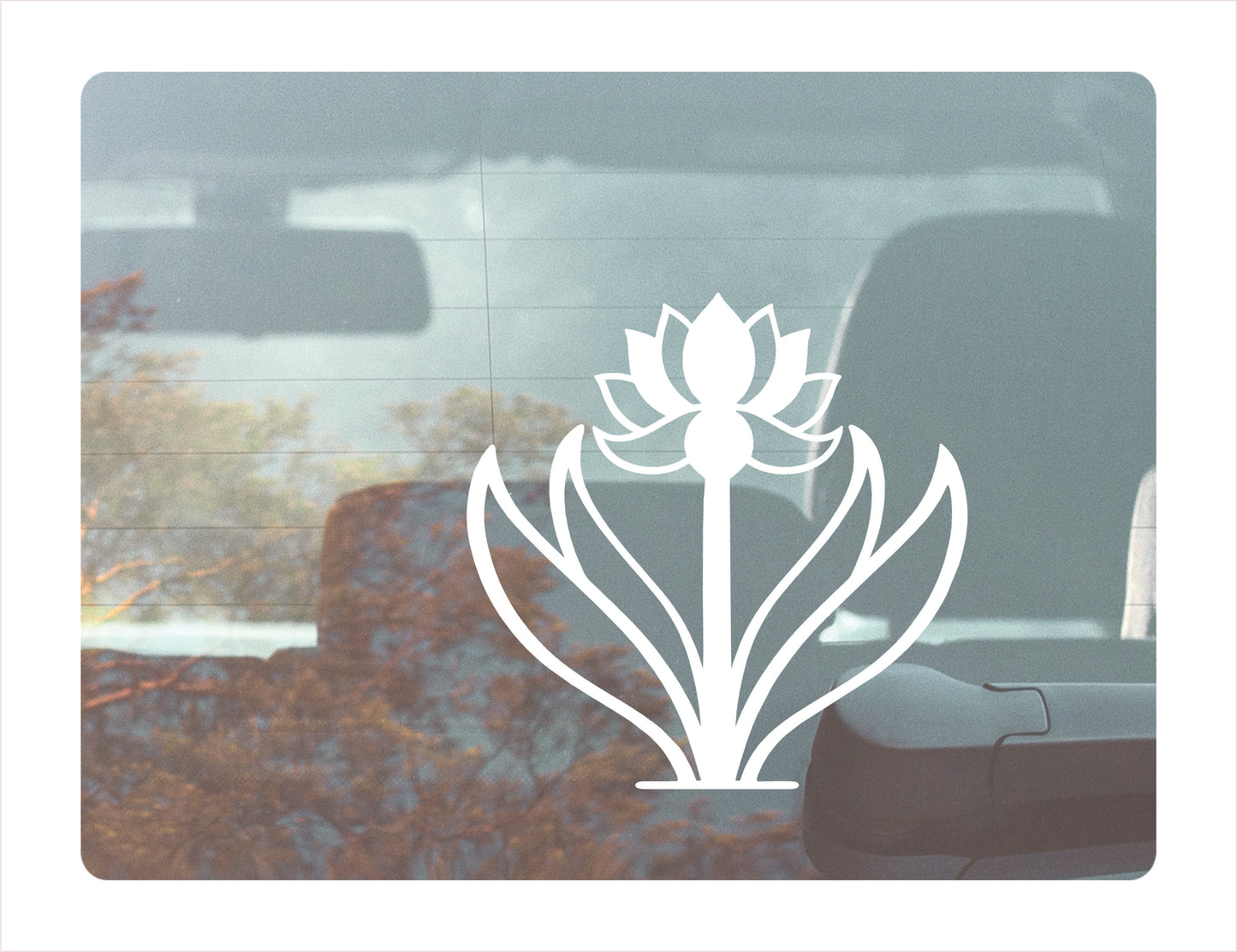 Lotus Daisy Vinyl Decal Sticker  FREE shipping