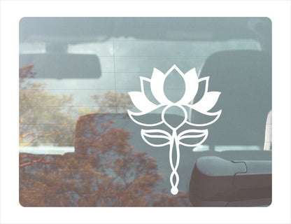 Lotus Flower Vinyl Decal Sticker  FREE shipping