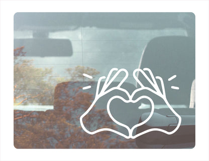 Love Hang White Vinyl Decal Sticker