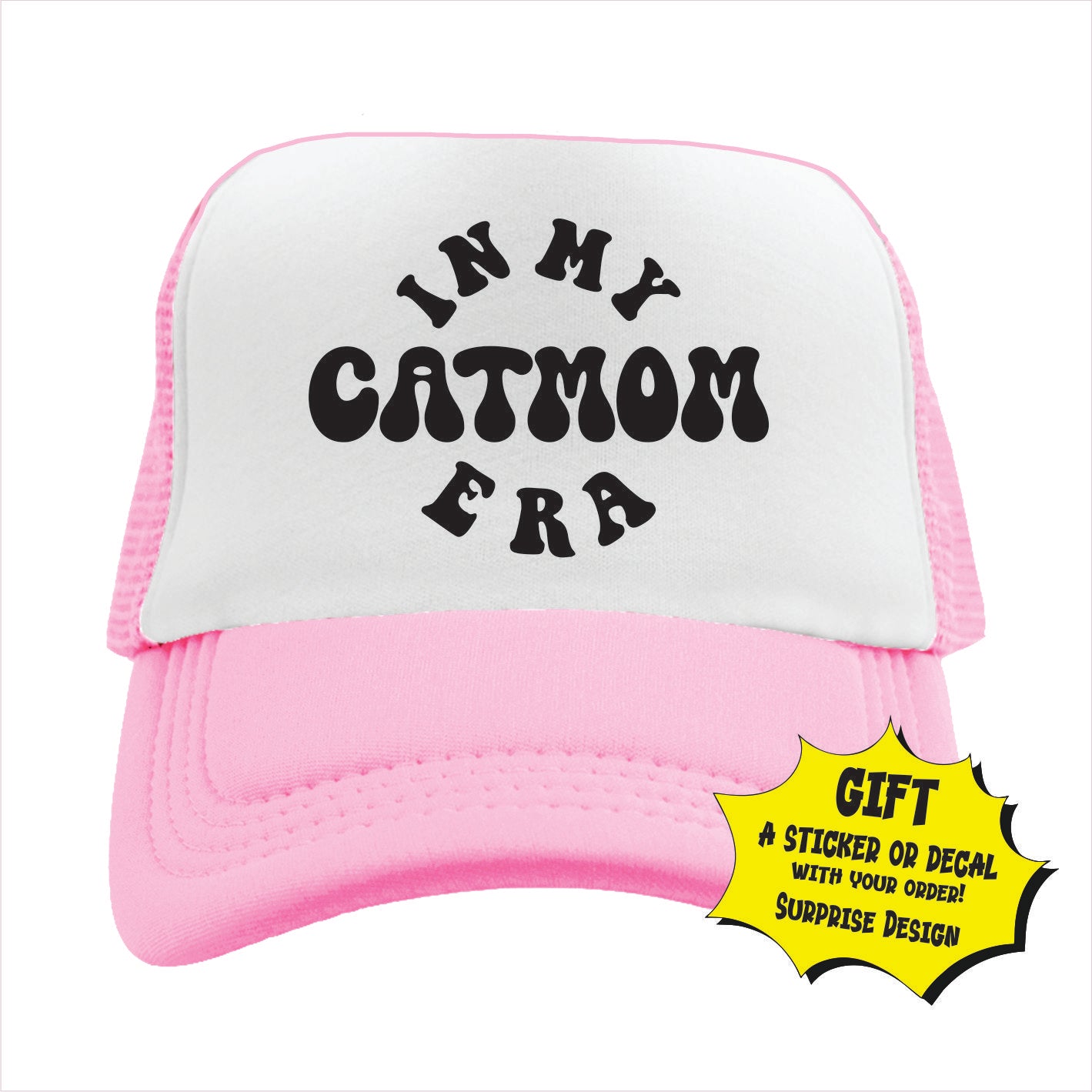 In my cat mom era Trucker Hat Cap
