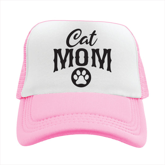Cat Mom Trucker Hat Cap