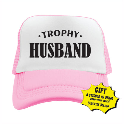 Trophy Husband Trucker Hat Cap