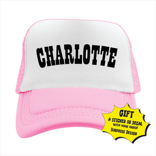 Charlotte Trucker Hat Cap