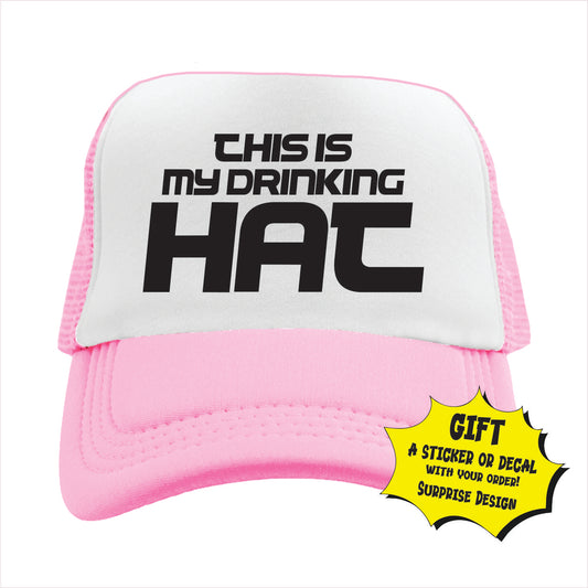 This is my drinking hat Trucker Hat Cap