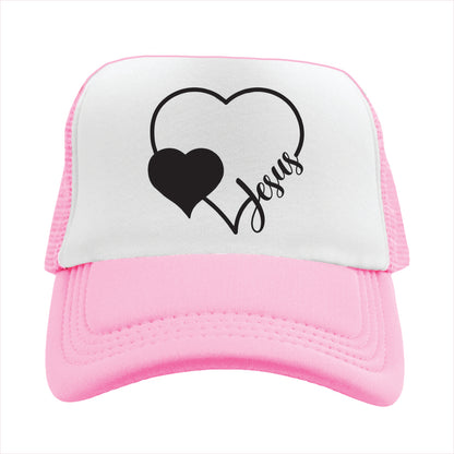 Jesus Heart Trucker Hat Cap