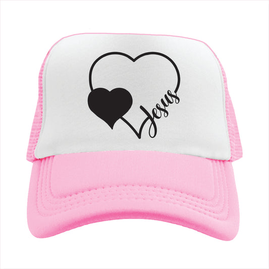 Jesus Heart Trucker Hat Cap