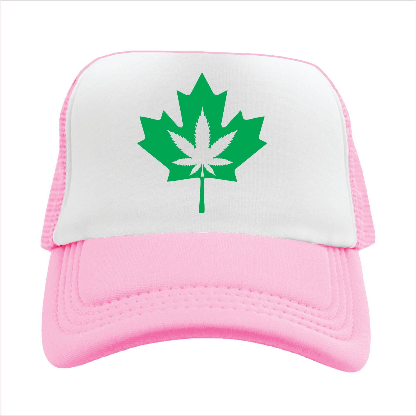 Cannabis Canadian Symbol Trucker Hat Cap
