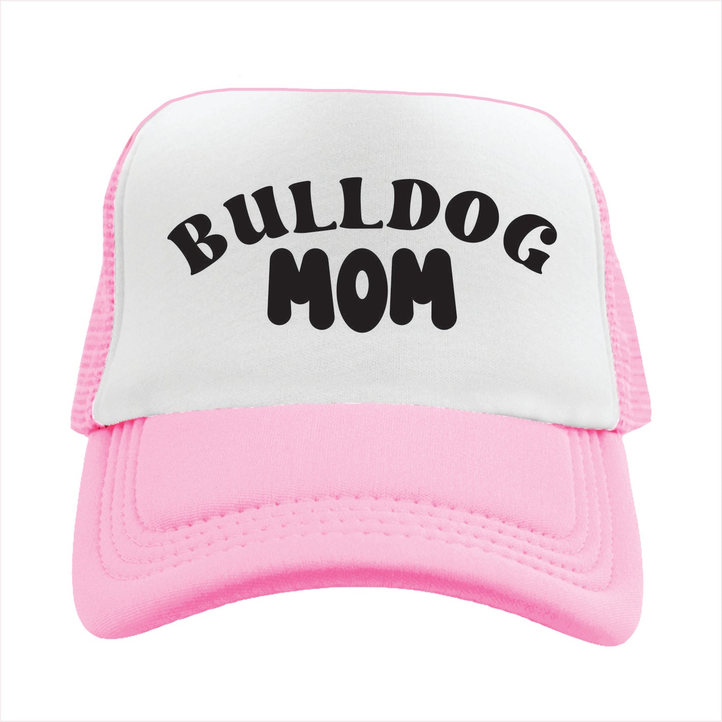 Bulldog Mom Trucker Hat Cap