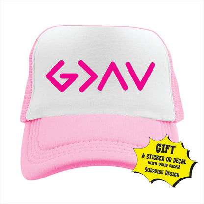 God is Greater Trucker Hat Cap