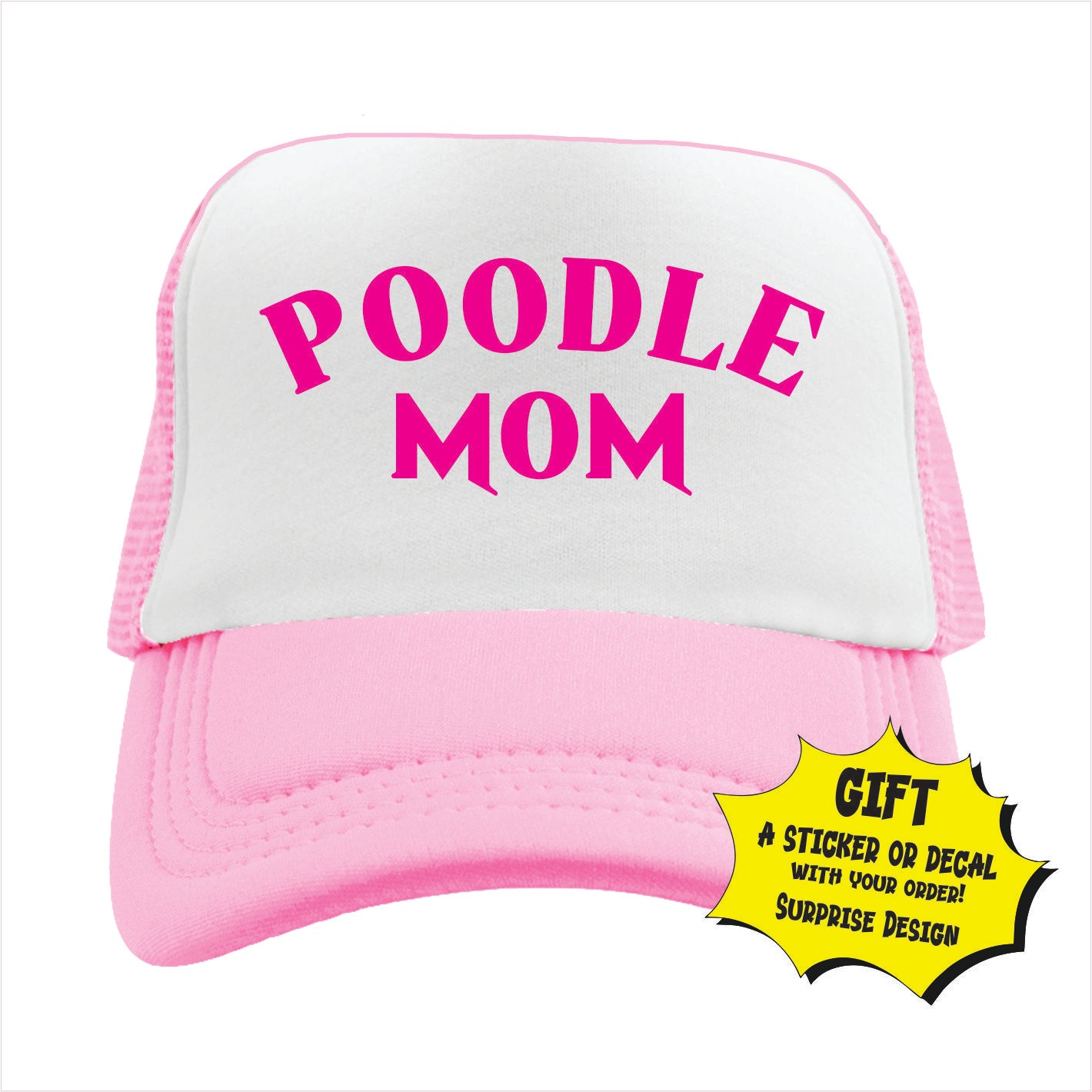 Poodle Mom Trucker Hat Cap