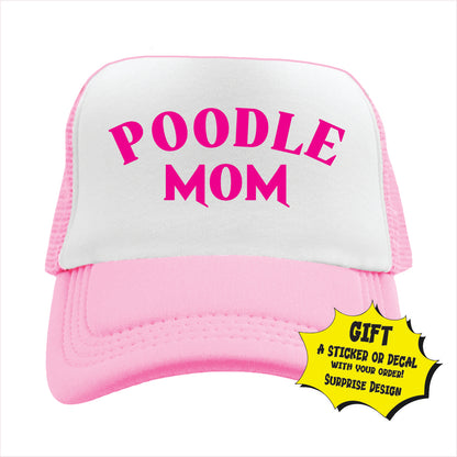 Poodle Mom Trucker Hat Cap