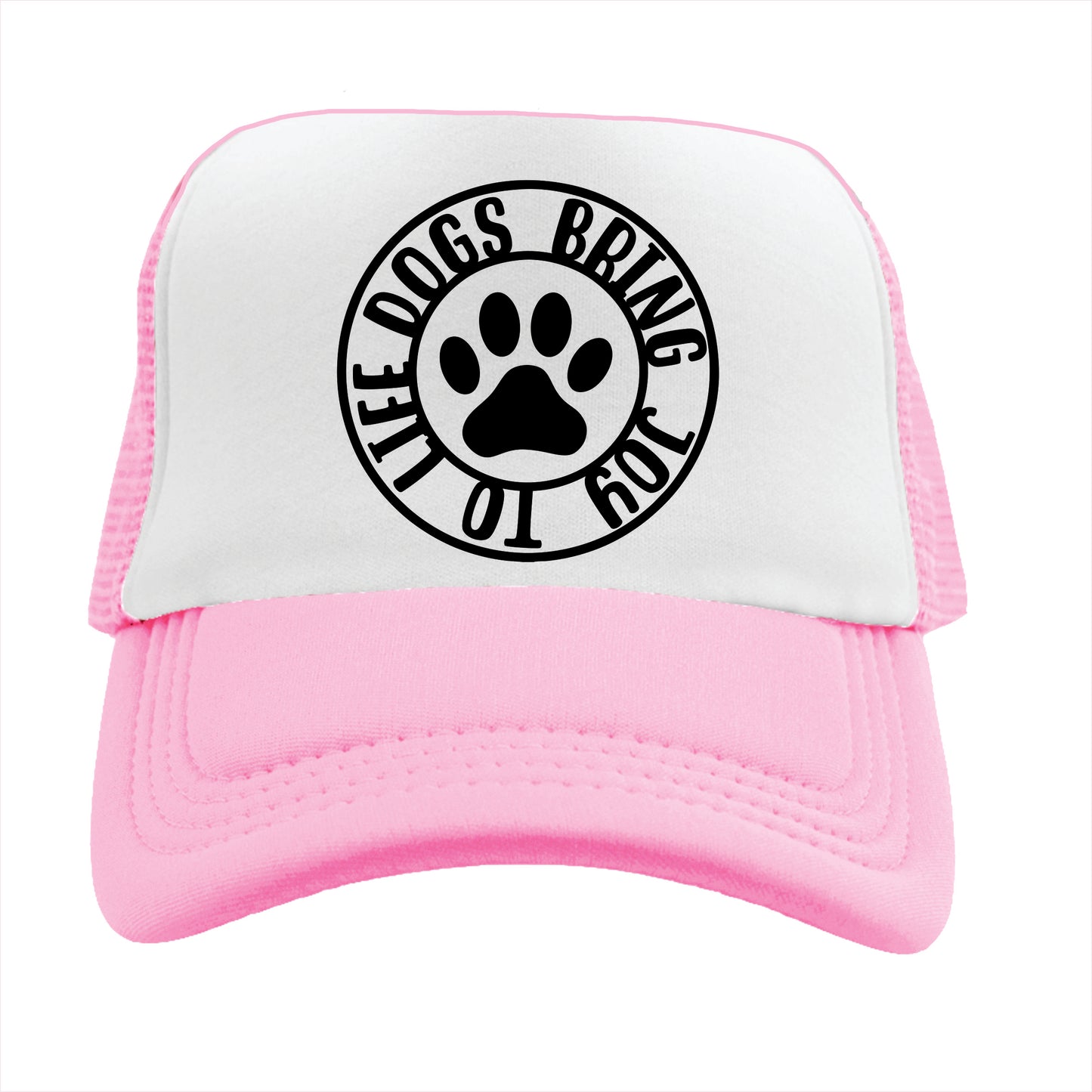 Dogs bring joy to life Trucker Hat Cap