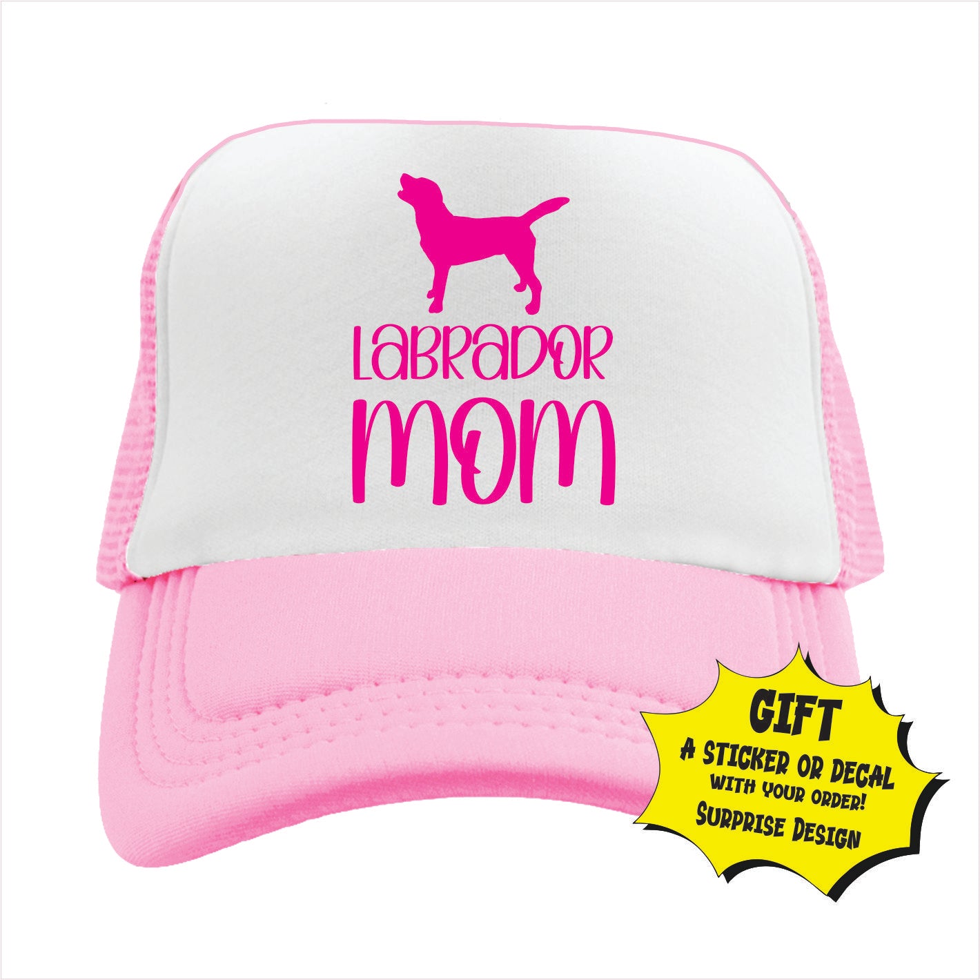 Labrador Mom Trucker Hat Cap