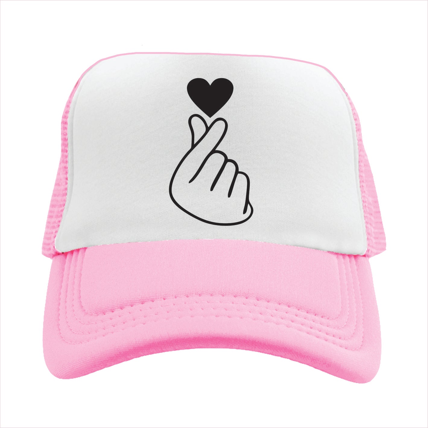 Korean Heart Trucker Hat Cap