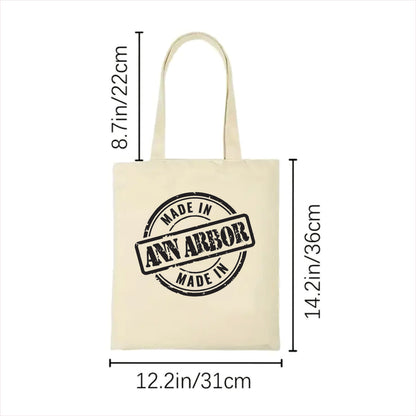 Made in Ann Arbor tote bag Michigan 2