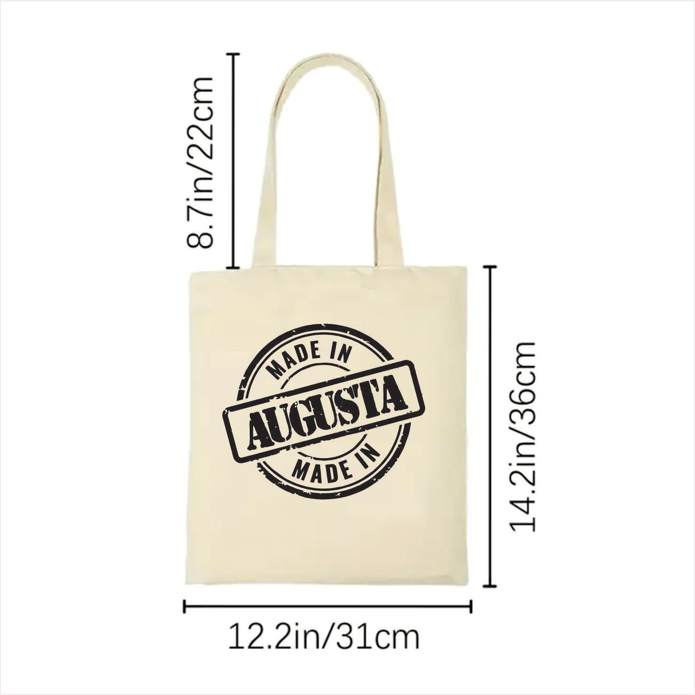 Made in Augusta tote bag Maine 2