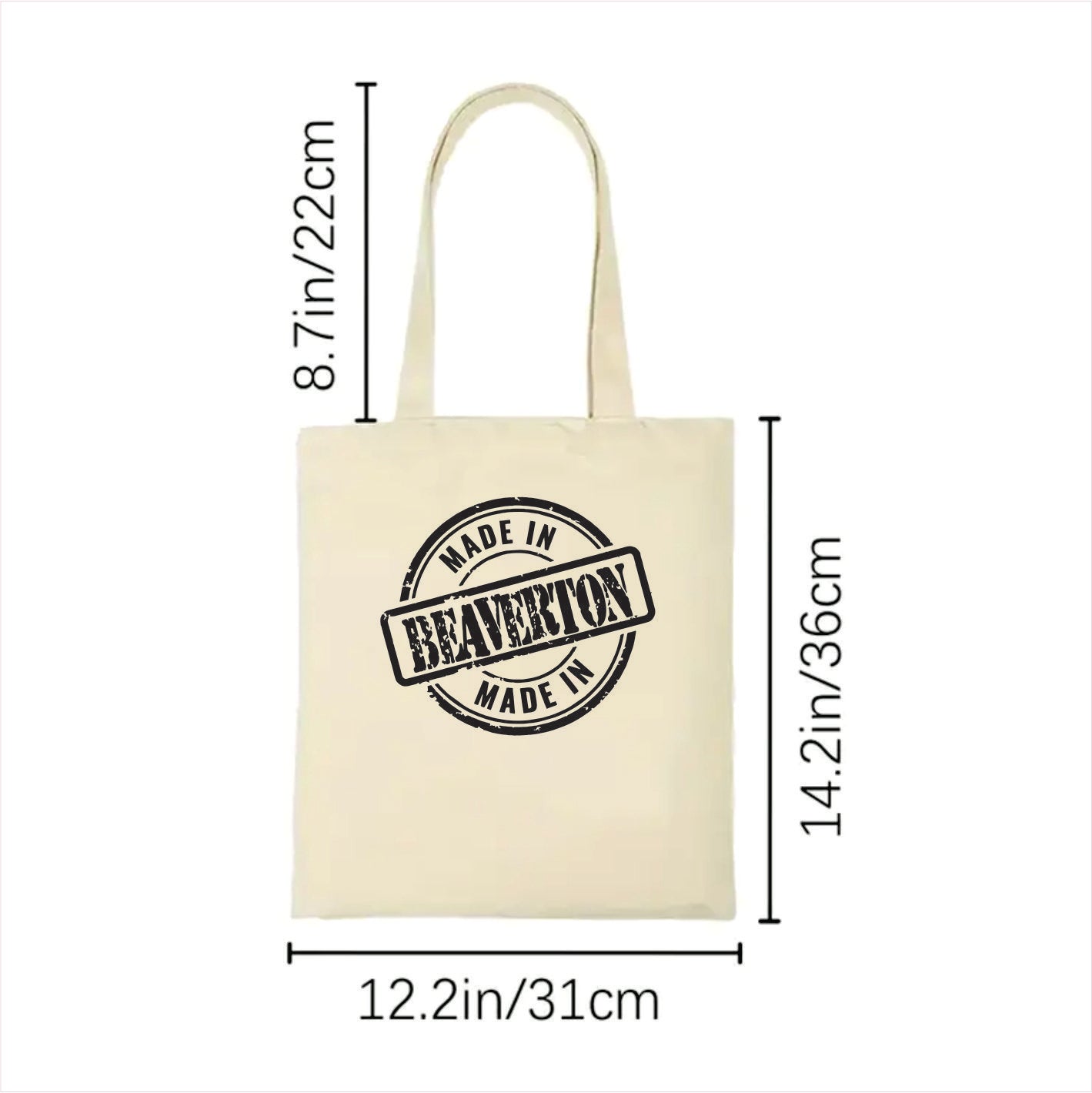 Made in Beaverton tote bag Oregon 2