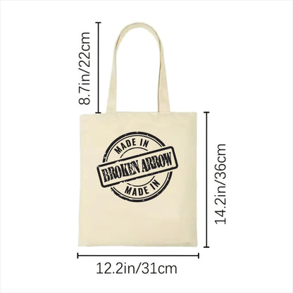 Made in Broken Arrow tote bag Oklahoma 2