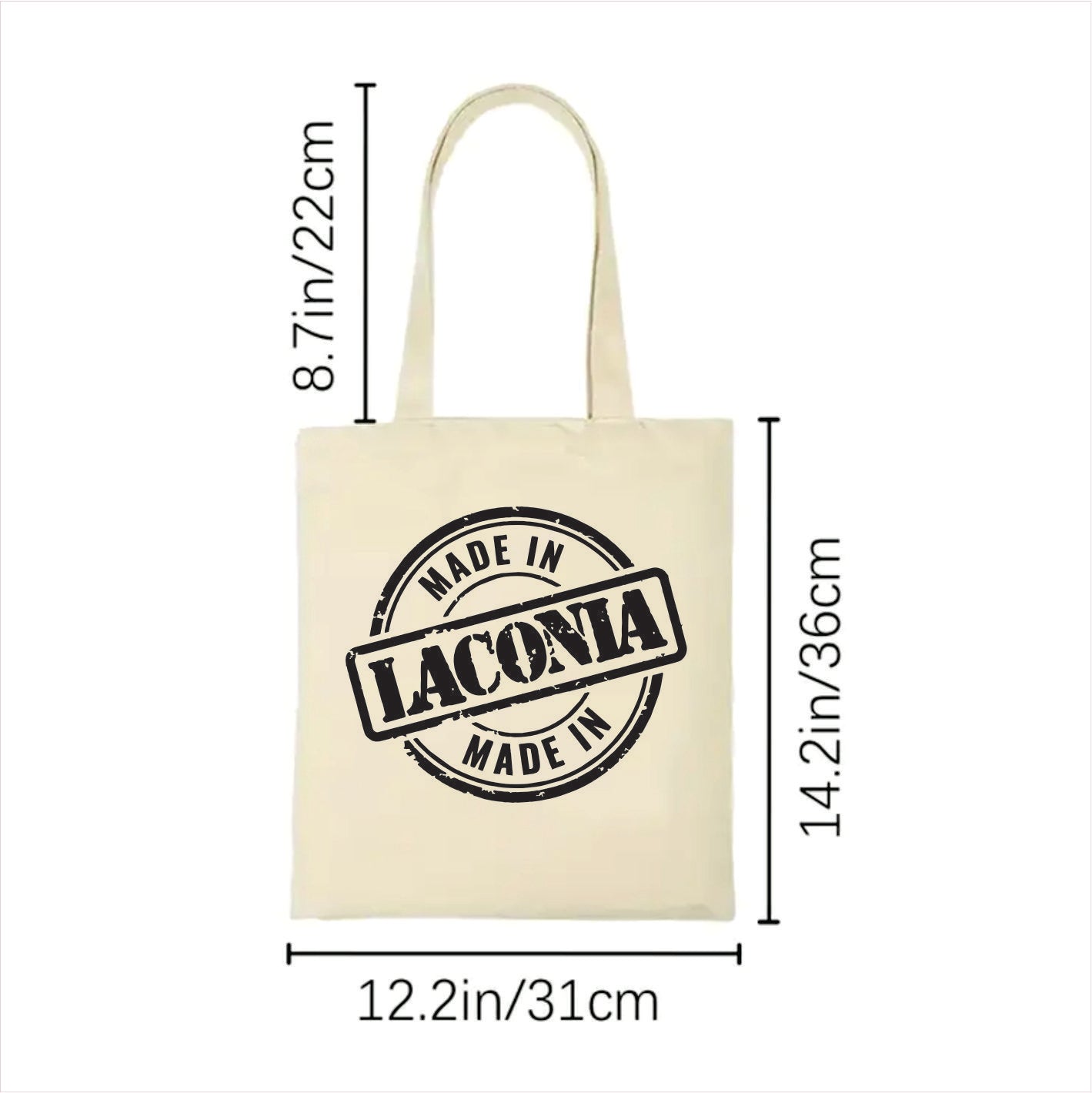 Made in Laconia tote bag New Hampshire 2