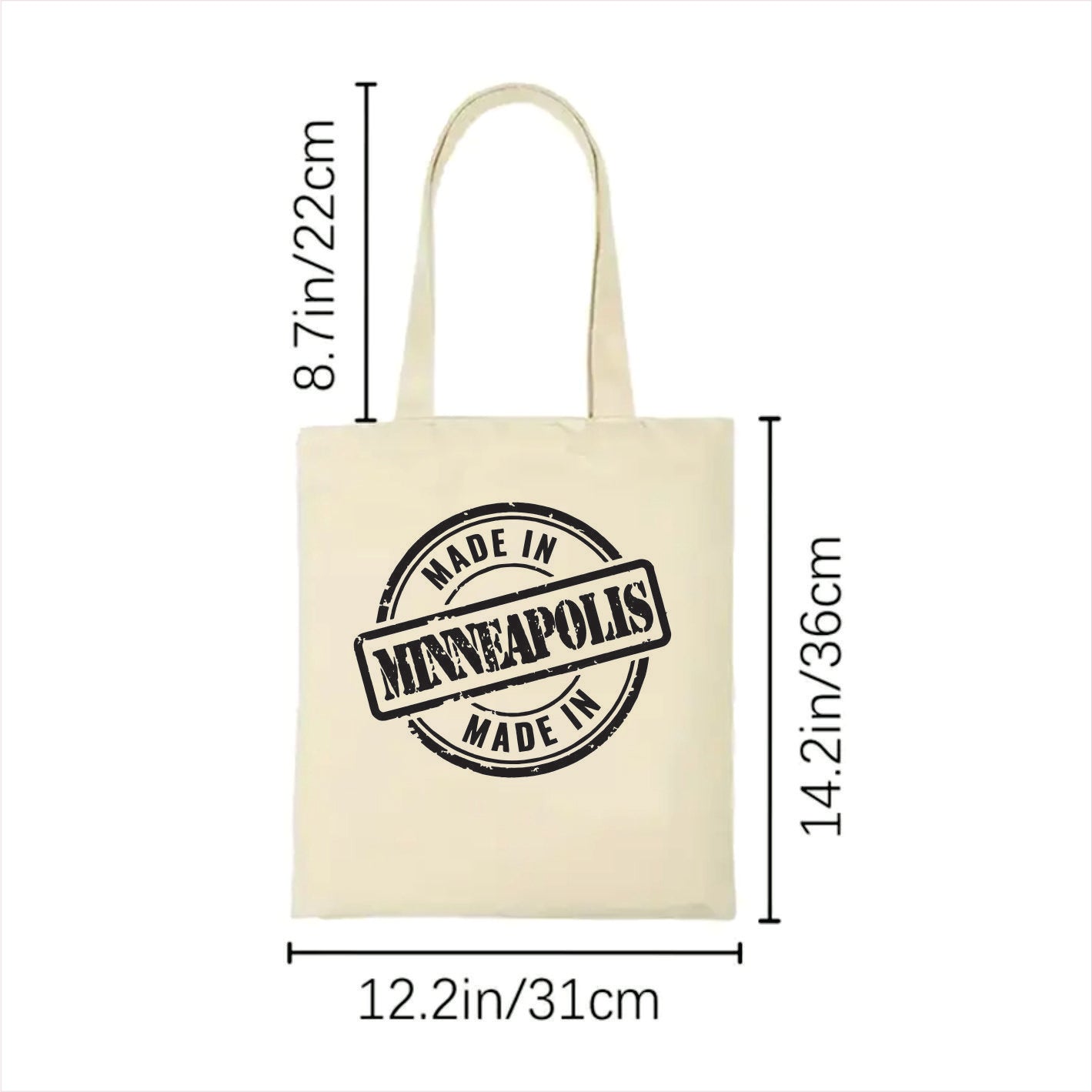 Made in Minneapolis tote bag Minnesota 2