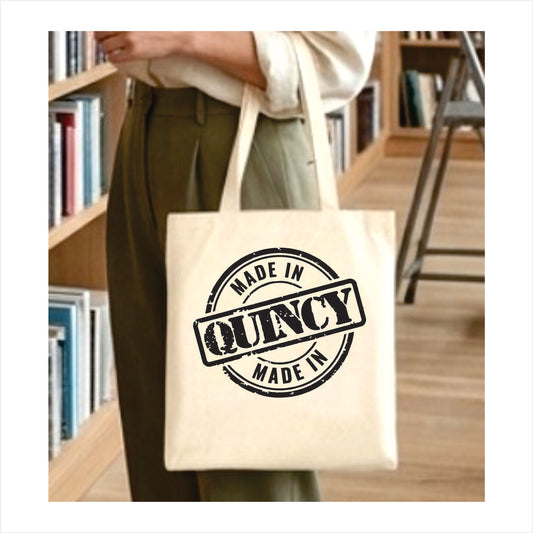Made in Quincy tote bag Massachusetts