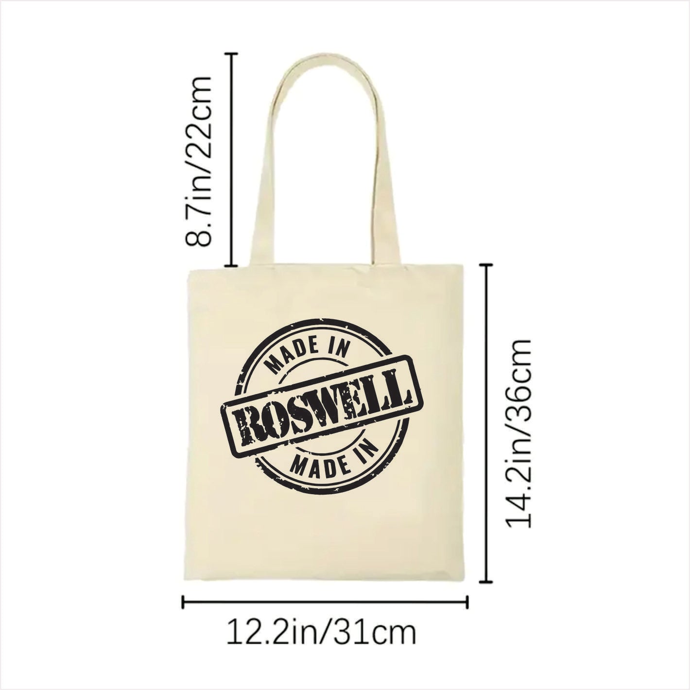 Made in Roswell tote bag New Mexico 2