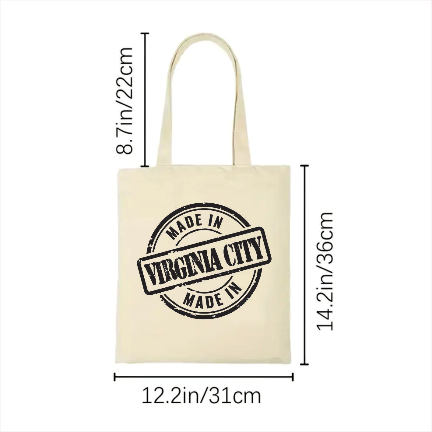 Made in Virginia City tote bag Nevada 2