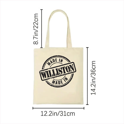 Made in Williston tote bag North Dakota 2