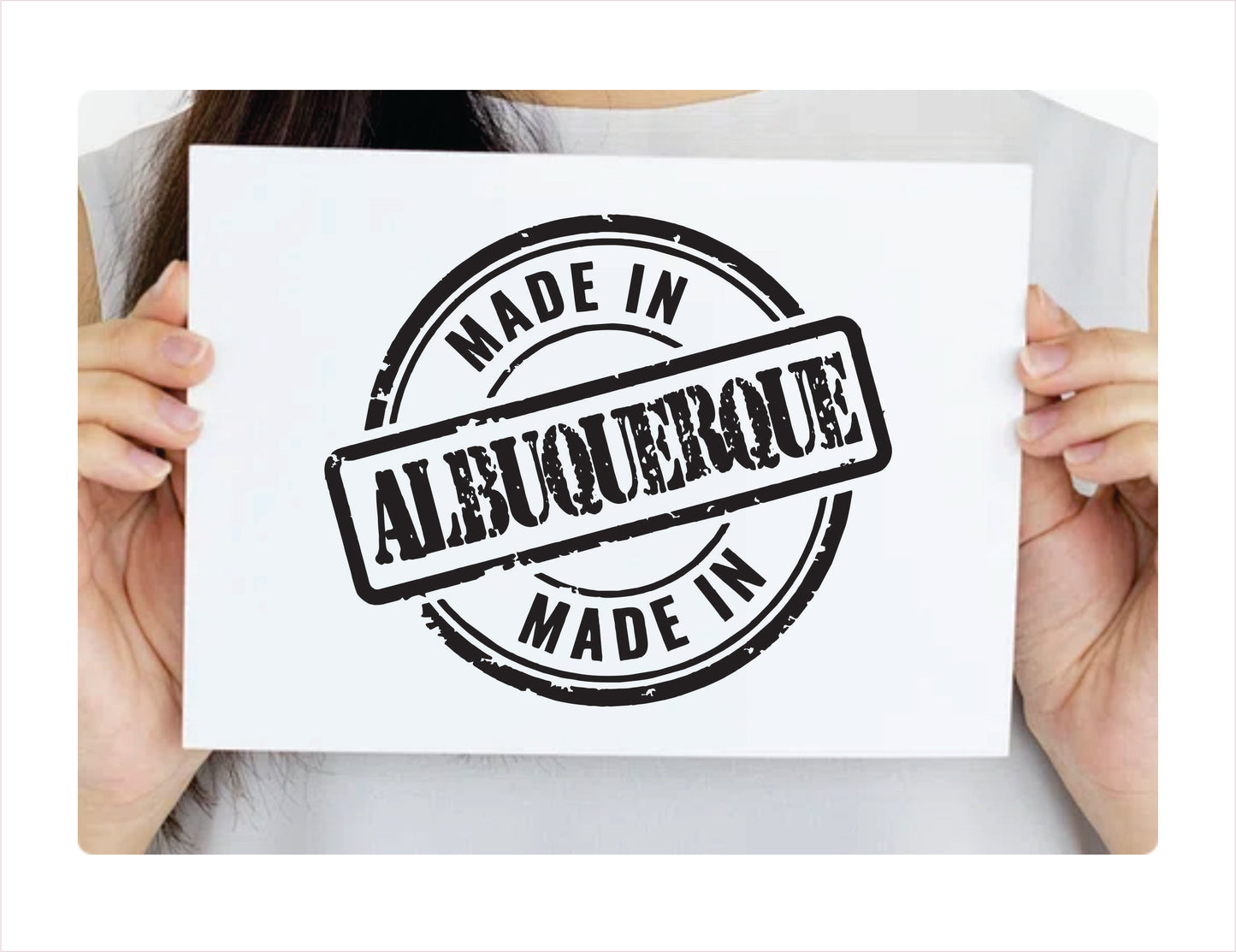 Made in Albuquerque New Mexico black decal sticker
