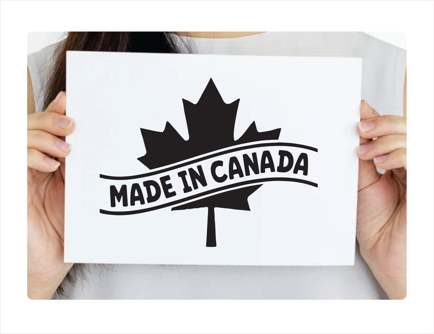 Made in Canada Black Decal Sticker
