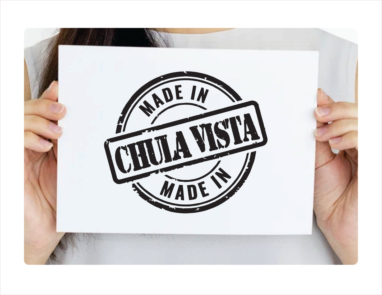 Made in Chula vista California black decal sticker