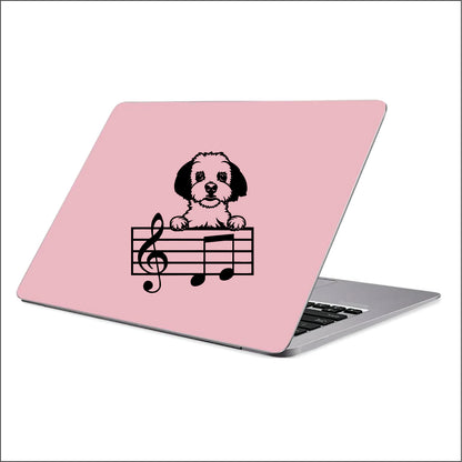 MALTESE DOG Music lines Treble Clef Key Vinyl Decal Sticker
