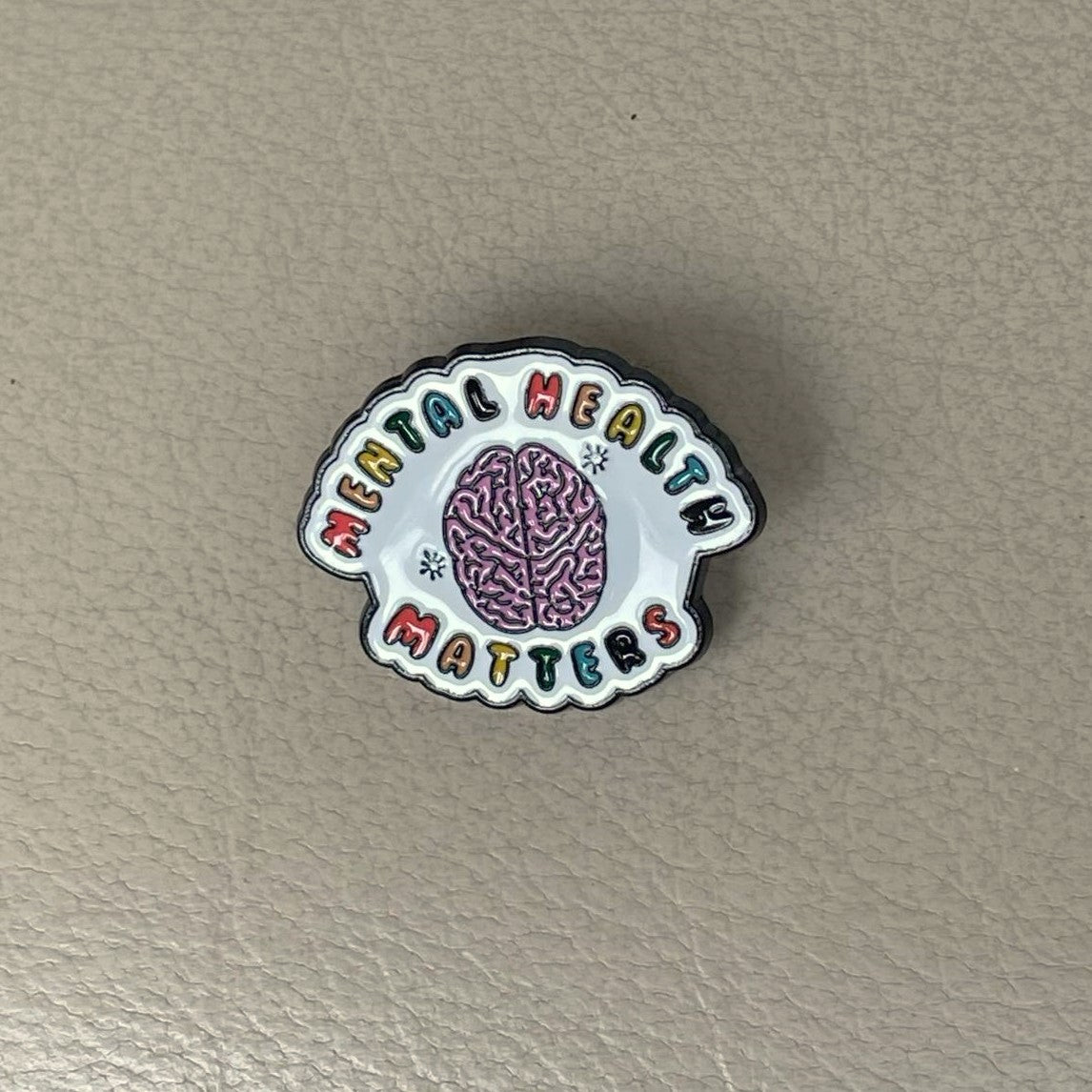 Mental health pin badges, Mental health matters message pin