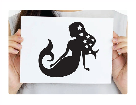 Mermaid Stars Vinyl Decal Sticker  FREE shipping
