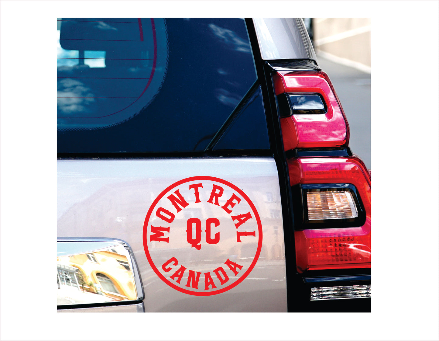 Montreal Quebec Canada Red Decal Sticker