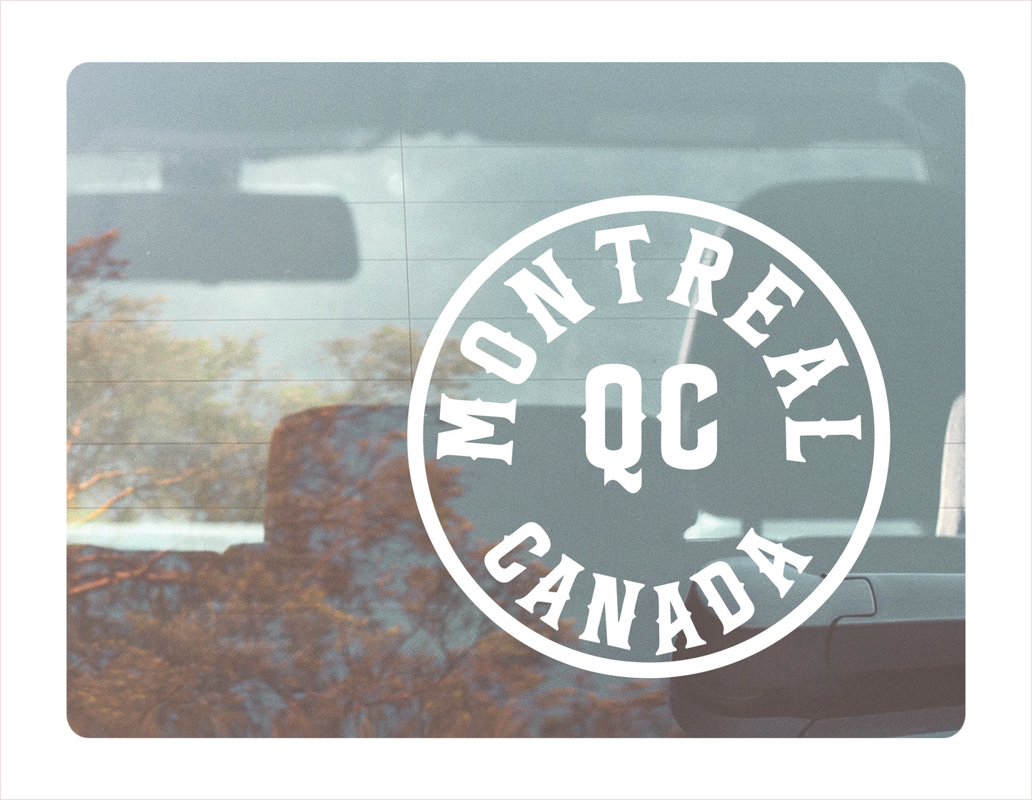 Montreal Quebec Canada White Decal Sticker