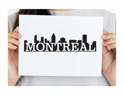 Montreal Canada Black Decal Sticker