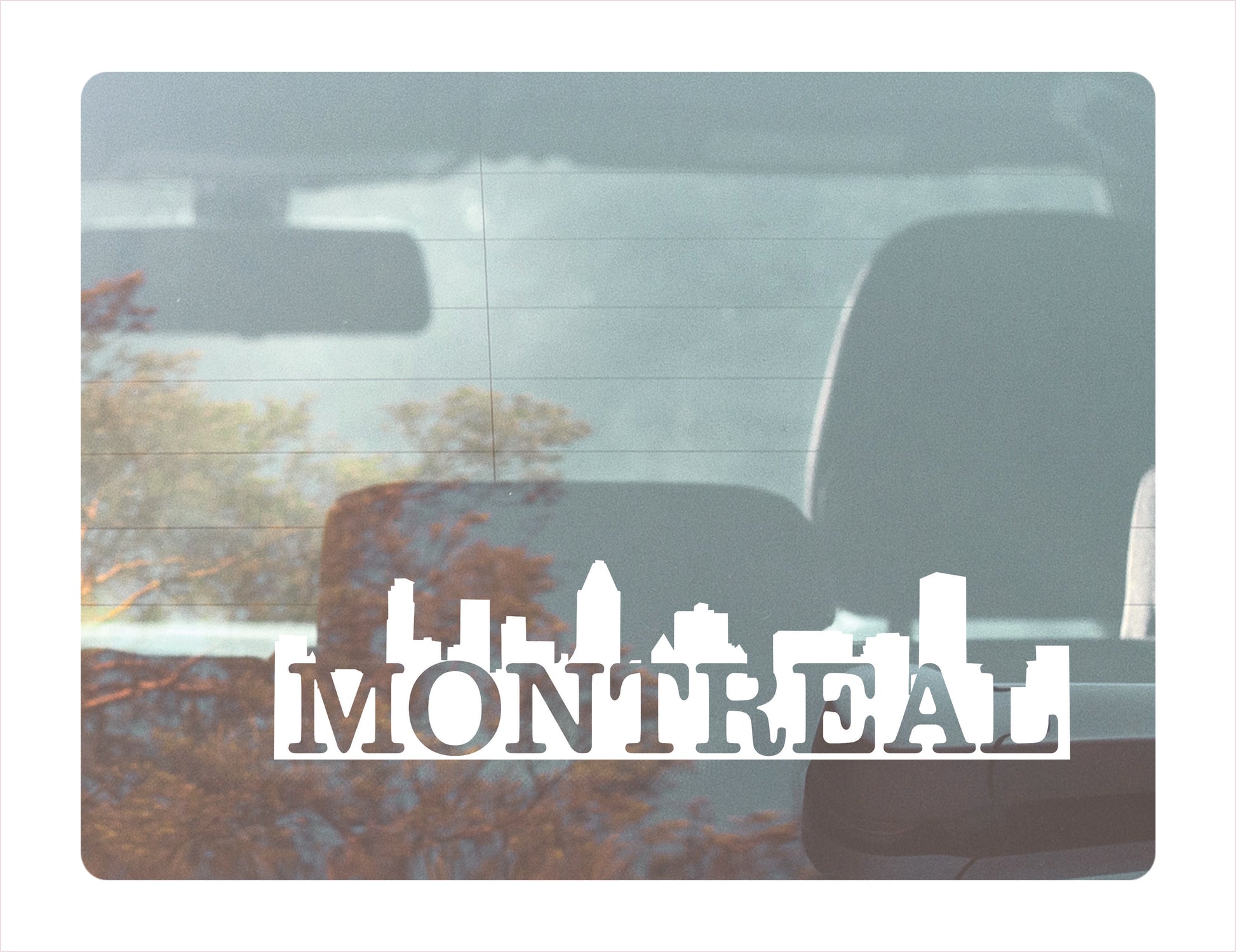 Montreal Canada White Decal Sticker