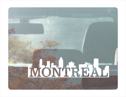 Montreal Canada White Decal Sticker