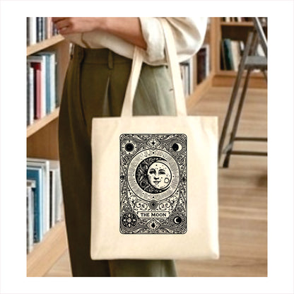 Moon tarot gothic tote bag 1