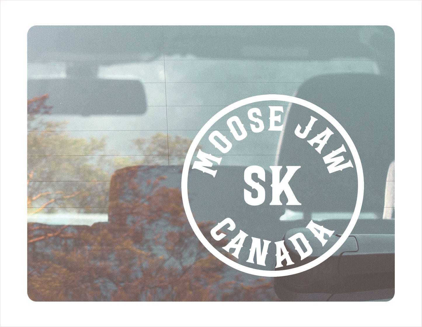 Moose Jaw Saskatchewan Canada White Decal Sticker