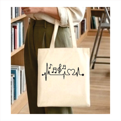 Music note tote bag 1