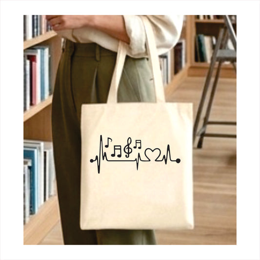 Music note tote bag 1